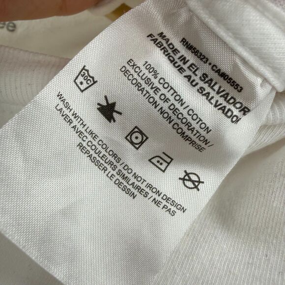 Nike T-Shirt White Paisley Mens Medium bandana allover print tee - Picture 7 of 7